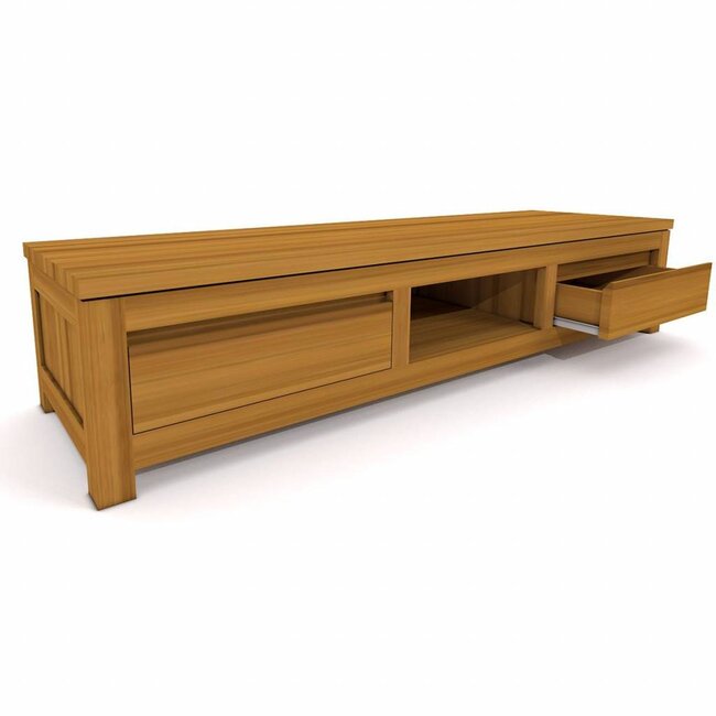 Decomeubel TV Cabinet CELEBES 2 drawers, 1 open compartment