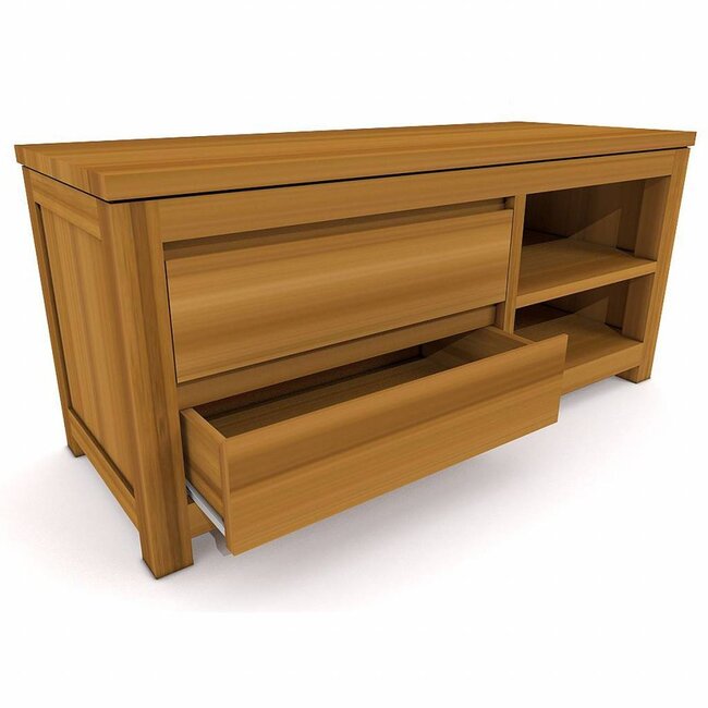 Decomeubel TV Cabinet CELEBES 2 drawers, 2 open compartments