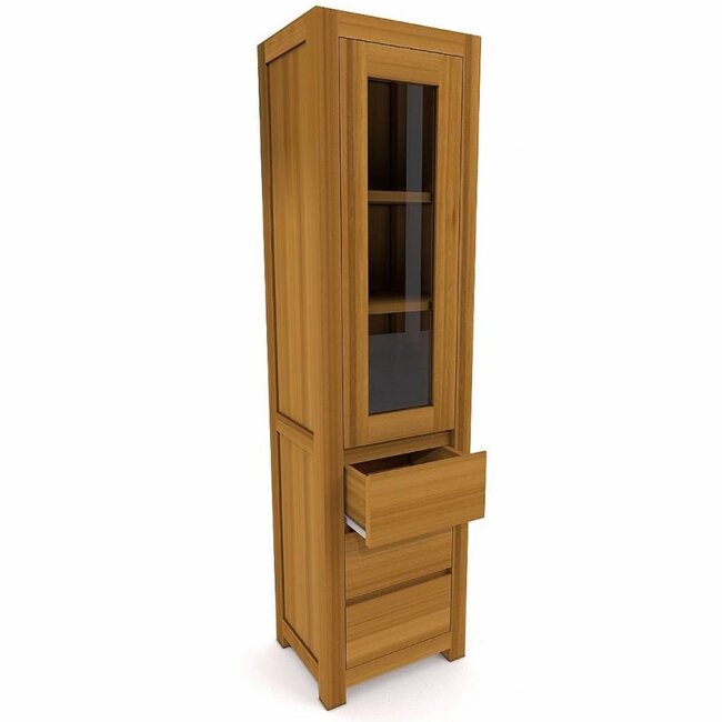 Decomeubel Column cabinet CELEBES 1 door, 2 drawers