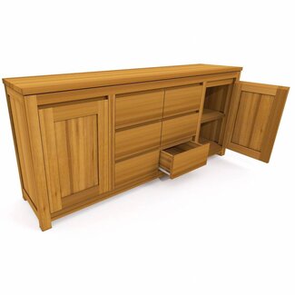 Decomeubel Sideboard CELEBES 2 doors, 6 drawers