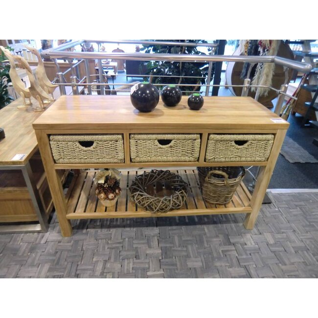 Eastfurn Table murale 3 paniers