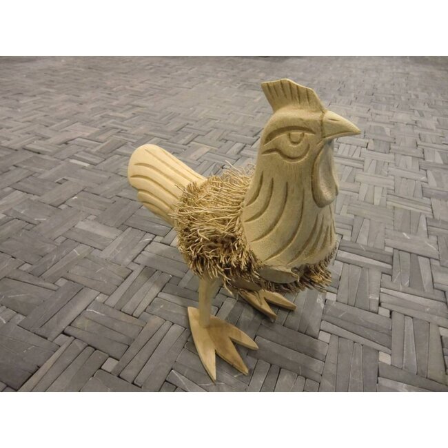 Holzstatue - Huhn