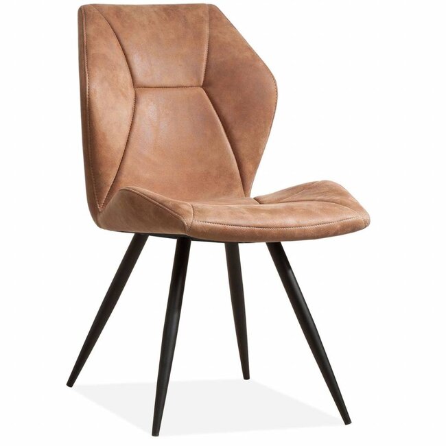 MX Sofa Krzesło Tesla - Cognac - zestaw 2 krzeseł