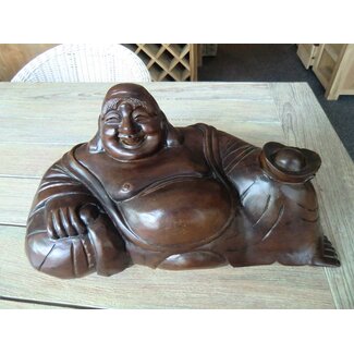 Sculpture sur bois - Fat Belly Buddha