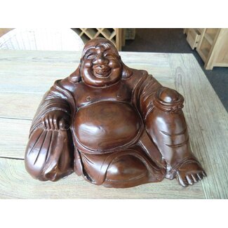 Sculpture sur bois - Fat Belly Buddha