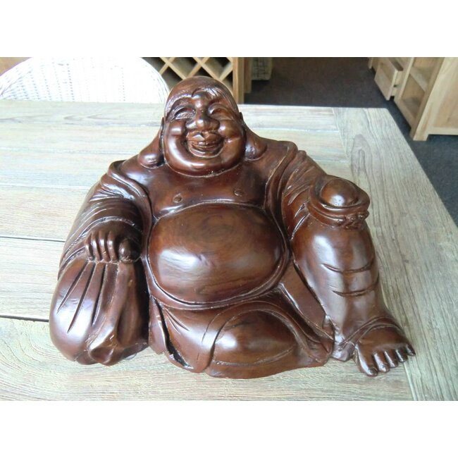 Sculpture sur bois - Fat Belly Buddha