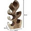 Decomeubel Solid wood wine rack for 6 bottles