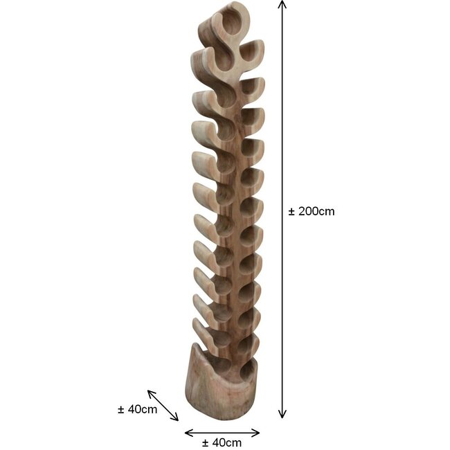 Eastfurn Massief houten wijnrek voor 24 flessen