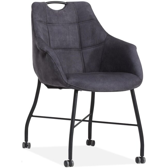 MX Sofa Chaise Promise à roulettes, piètement en métal