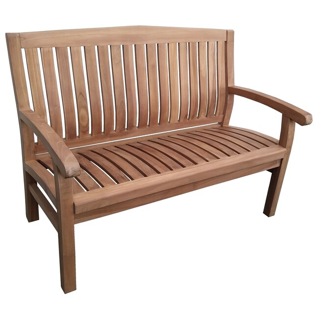 Decomeubel Banc de jardin en teck Kingston 120cm