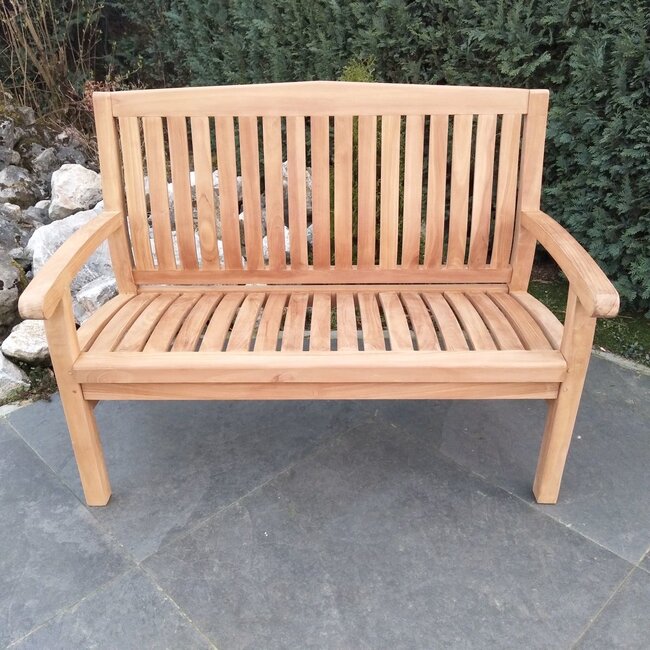 Decomeubel Kingston Teak Gartenbank 120cm
