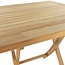 Decomeubel Inklapbare TEAK tuintafel vierkant 80 x 80 cm