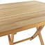 Decomeubel Składany stół ogrodowy TEAK kwadratowy 80 x 80 cm