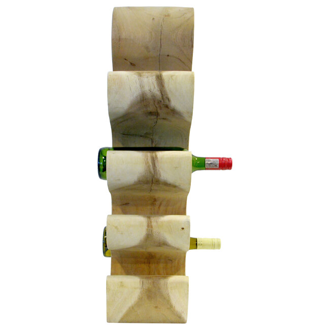 Eastfurn Solid wooden wine rack for 8 bottles