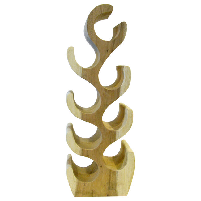 Eastfurn Solid wooden wine rack for 8 bottles