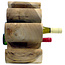 Decomeubel Stojak na wino z litego drewna „Mahkota” na 6 butelek