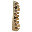 Eastfurn Solid wood wine rack "Wall" for 8 bottles