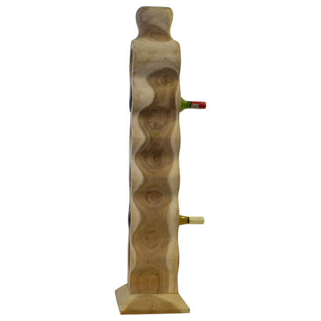 Eastfurn Casier à vin en bois massif "Wave" pour 6 bouteilles