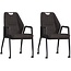 MX Sofa Axa chair with wheels - Anthracite - set of 2 pieces