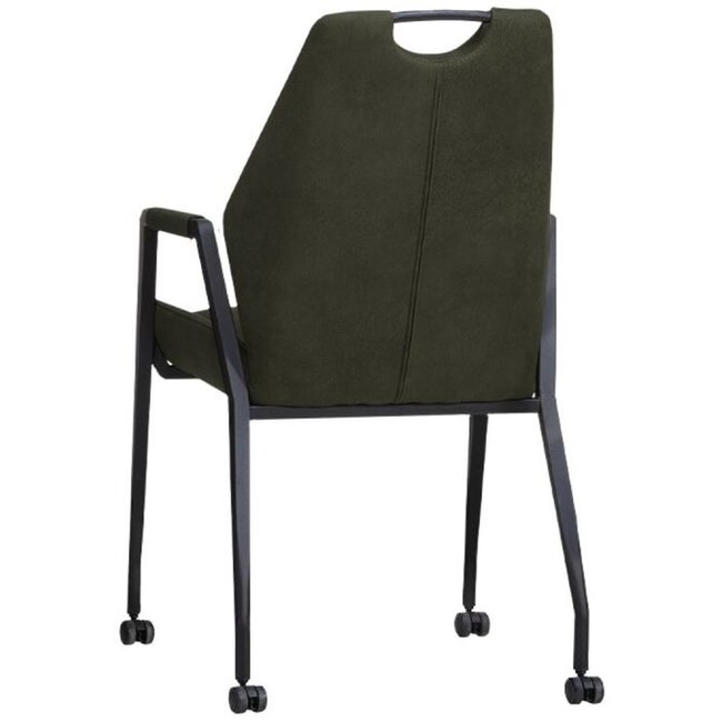 MX Sofa Krzesło Axa na kółkach - Moss - zestaw 2 szt