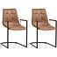 MX Sofa Chaise Condor - Cognac (lot de 2 chaises)