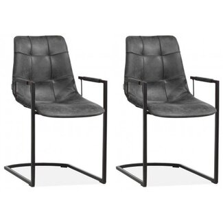 MX Sofa Chair Condor - Anthracite (set of 2 chairs)