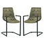 MX Sofa Chair Condor with armrest freeswing leg color Olive - set of 2 chairs
