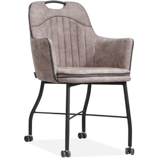 MX Sofa Floria chair with wheels - Liver