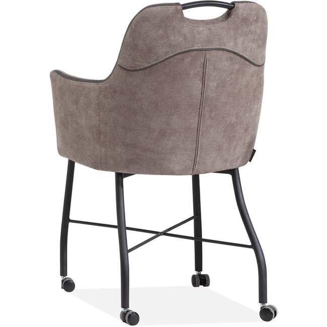 MX Sofa Floria chair with wheels - Liver