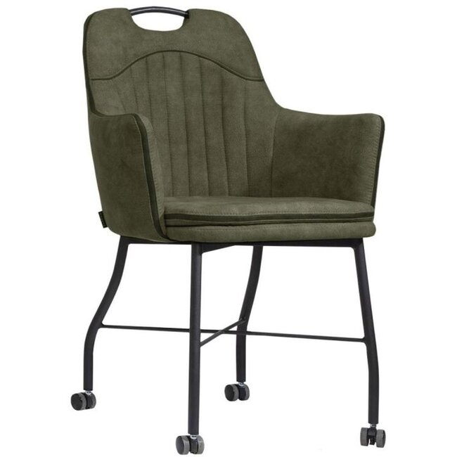 MX Sofa Floria chair with wheels - Moss
