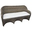 Decomeubel DecoMeubel 3-seater gray rattan sofa Kubu Gray with Cushion