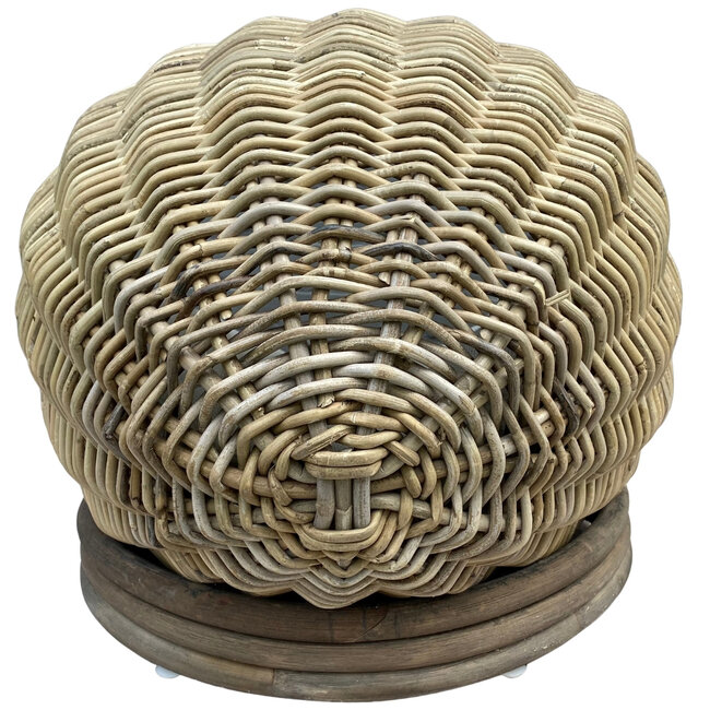 Decomeubel Panier pour chien en rotin IGLO avec coussin