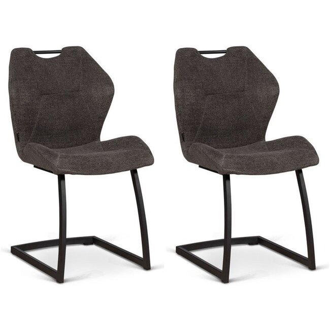 MX Sofa Chair Riva - Graphite - set of 2 chairs