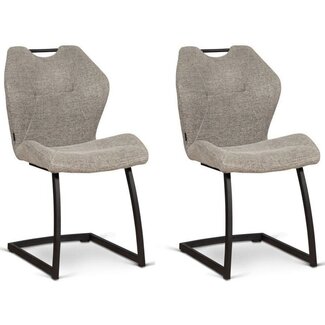 MX Sofa Chair Riva - Light gray (set of 2 chairs)