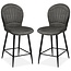 MX Sofa Chaise de bar Sprint - Anthracite (lot de 2 chaises)