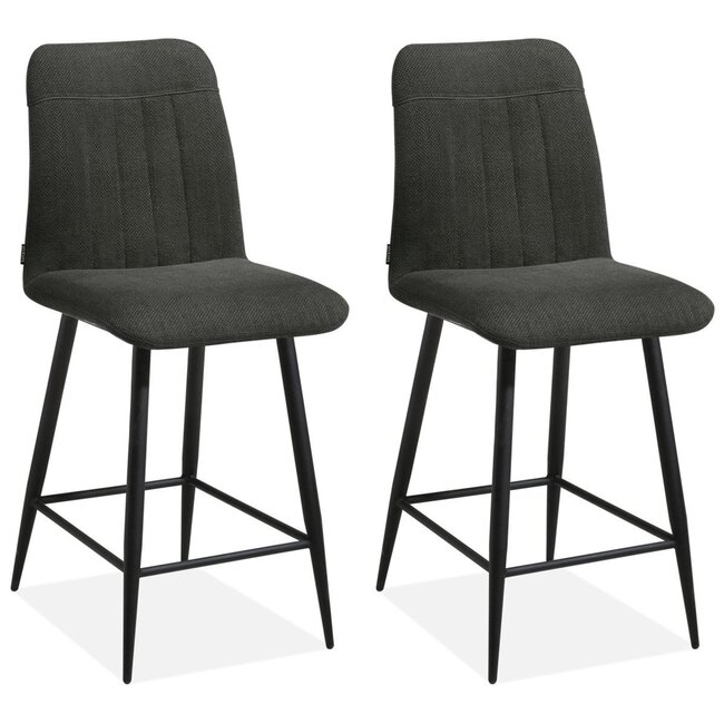 MX Sofa Barstoel Pumba - Graphite (set van 2 stoelen)
