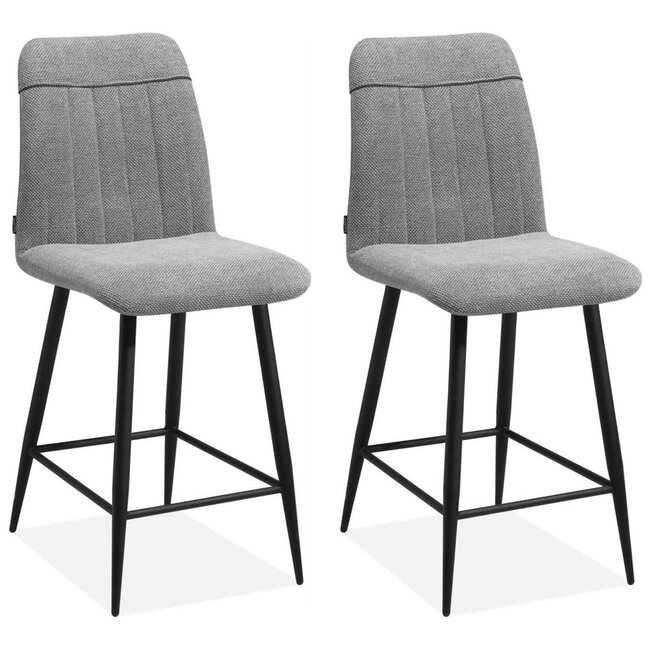 MX Sofa Bar chair Pumba - Light gray (set of 2 chairs)