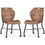 MX Sofa Dining chair Lee - Cognac (set of 2)