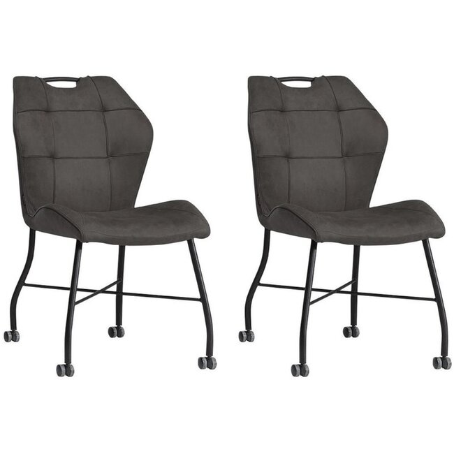MX Sofa Dining chair Lee - Anthracite (set of 2)