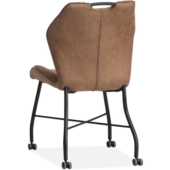 MX Sofa Esszimmerstuhl Lee - Cognac (2er-Set)