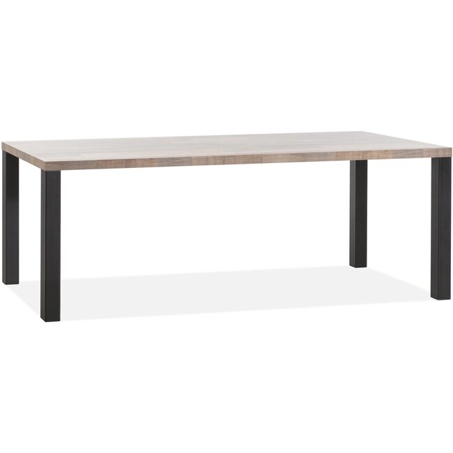 Lamulux Sandwich table -1 black metal leg