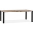 Lamulux Sandwich table -2 black metal legs - through-hole