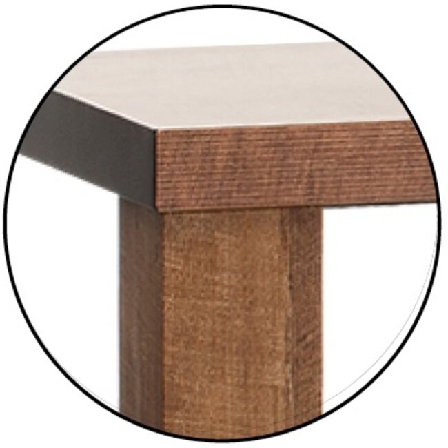 Lamulux Table Sandwich -3 pieds Lamulux