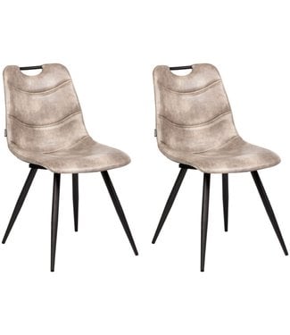 MX Sofa Krzesło Barossa kolor jasnoszary (zestaw 2 krzeseł)