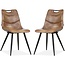 MX Sofa Stuhl Barossa Farbe Cognac (2er-Set)