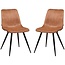 MX Sofa Chaise Spot color Cognac (lot de 2 chaises)