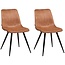 MX Sofa Stoel Spot - Cognac (set van 2 stoelen)