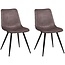 MX Sofa Stoel Spot- kleur Steel (set van 2 stoelen)