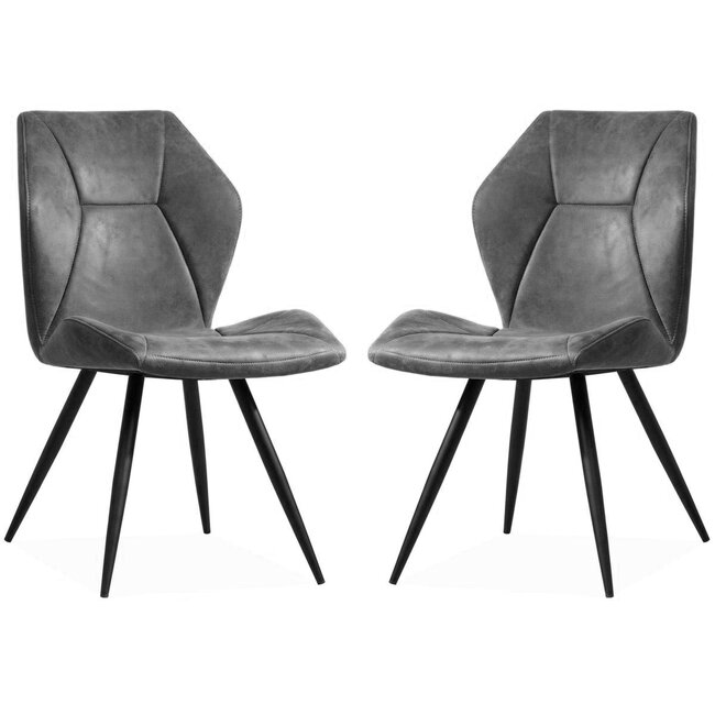 MX Sofa Tesla chair - Steel - set of 2 chairs