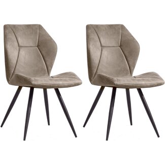 MX Sofa Chair Tesla - Pebble (set of 2 chairs)